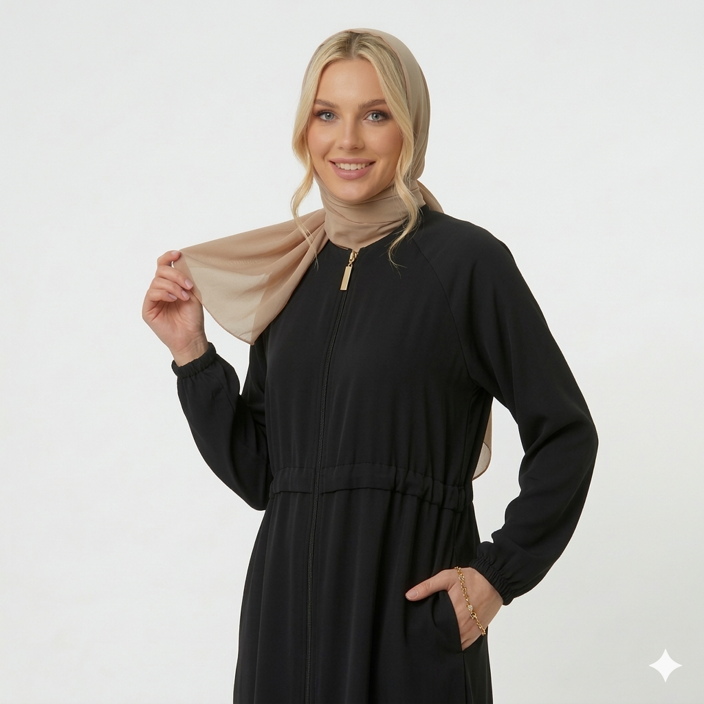Vivezza Çanta Cepli Eller Serbest Ferace 7059-01 Siyah